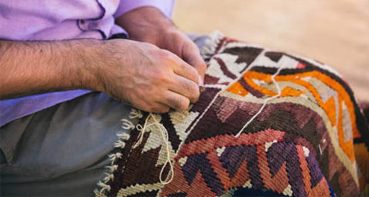 مراحل تعمیر فرش